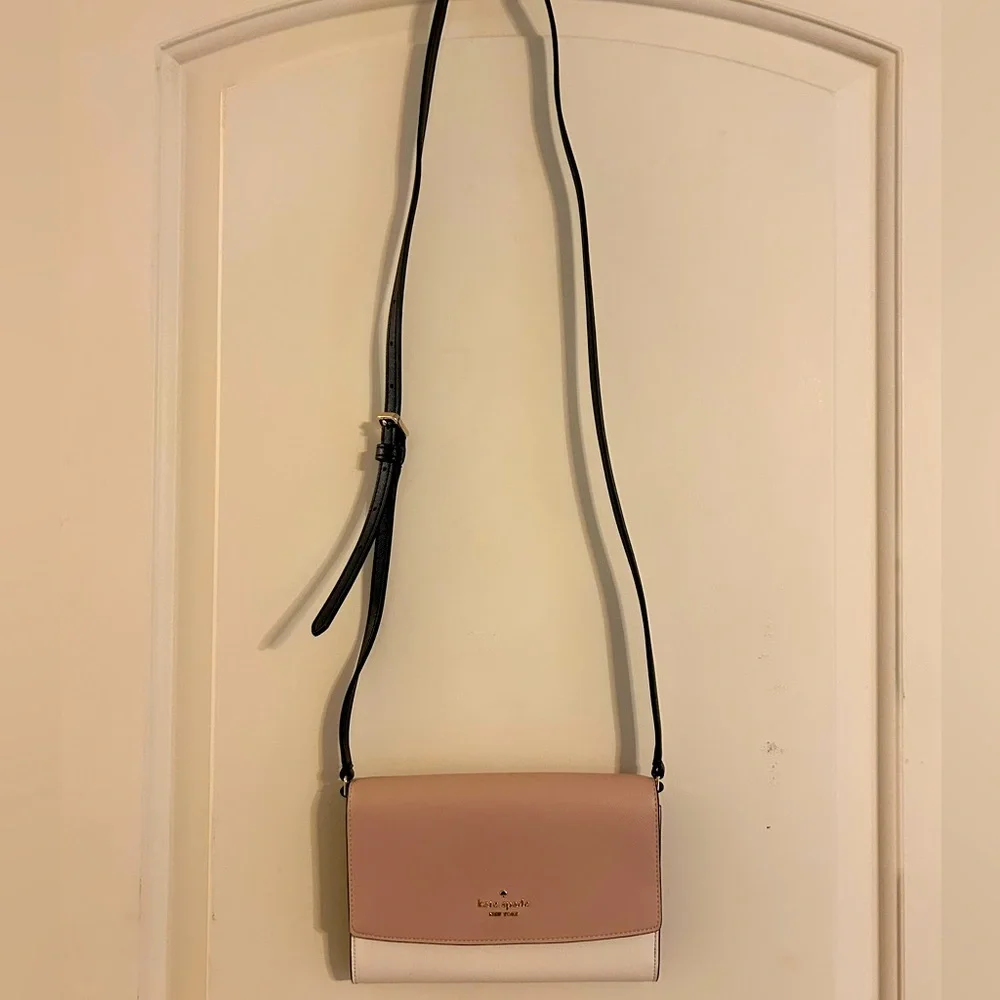 Kate Spade Perry Leather Blush Crossbody Bag